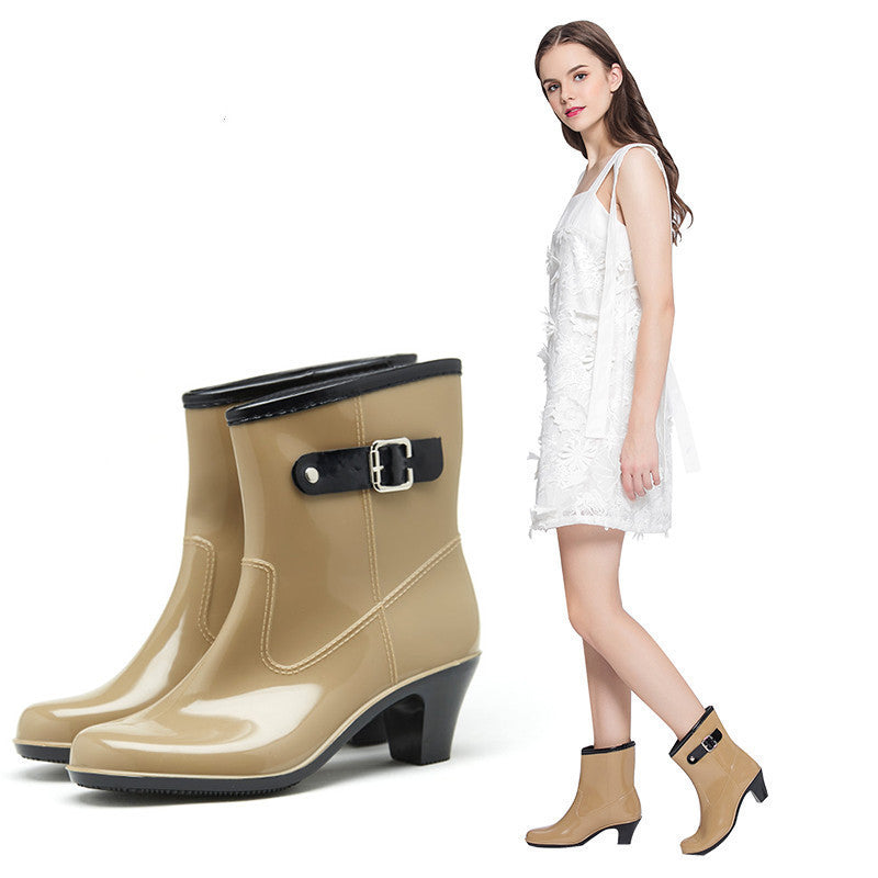 Buckle Non-slip Rain Boots