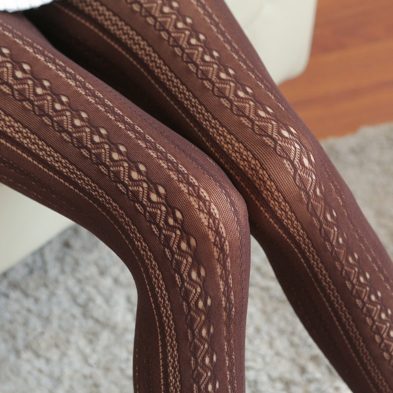 Knit Hollow Thick Tights