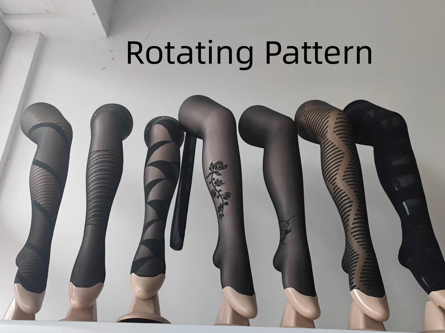 Square Grid Print Pantyhose Tights