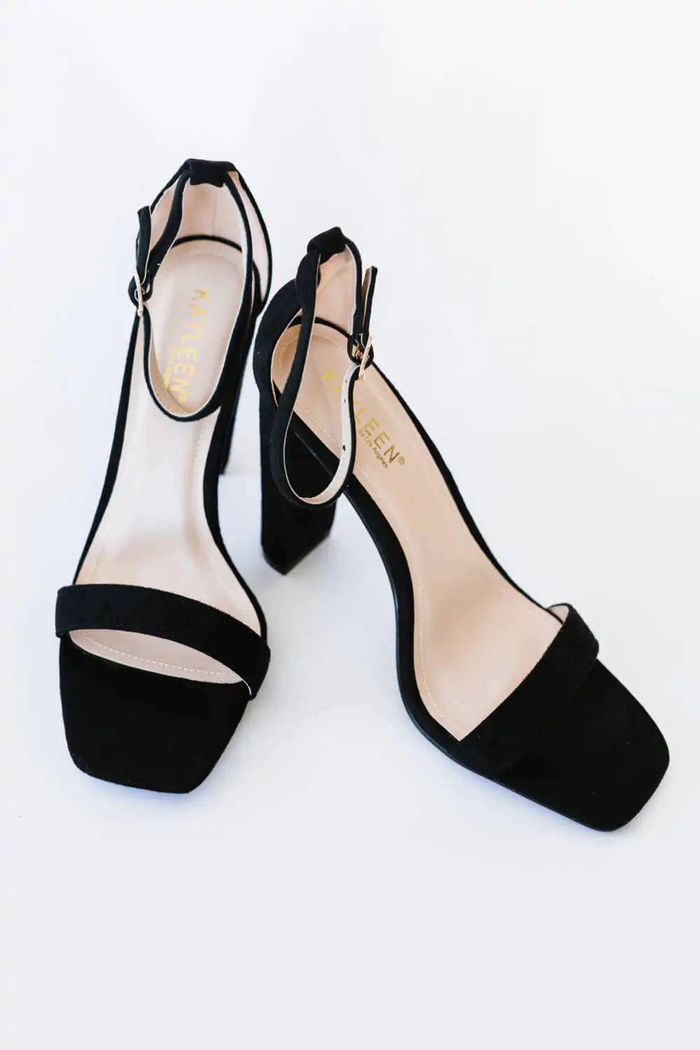 Square Toe Block Heel Shoes