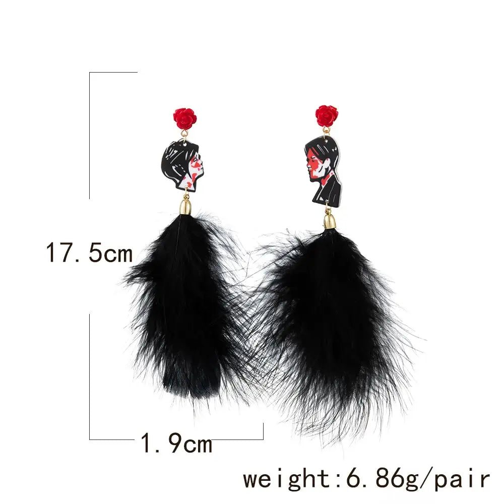 Women's 'Couple Mismatch' Earrings & Necklace Jewelry