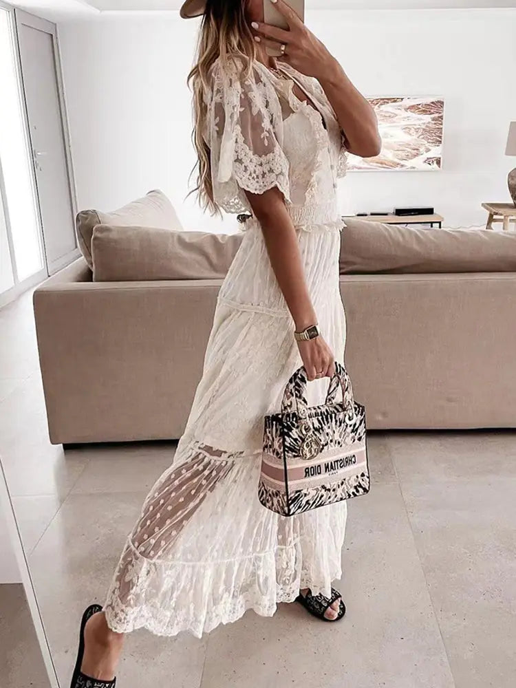 Summer Lace Long Dress