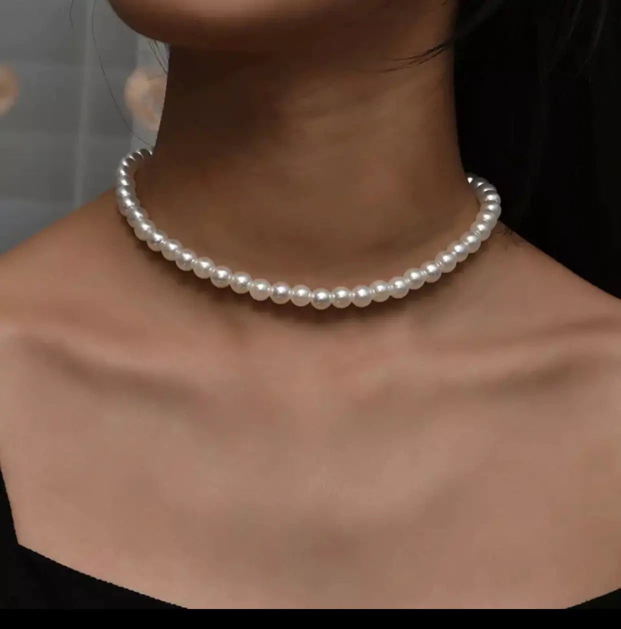 Round Pearl Necklace