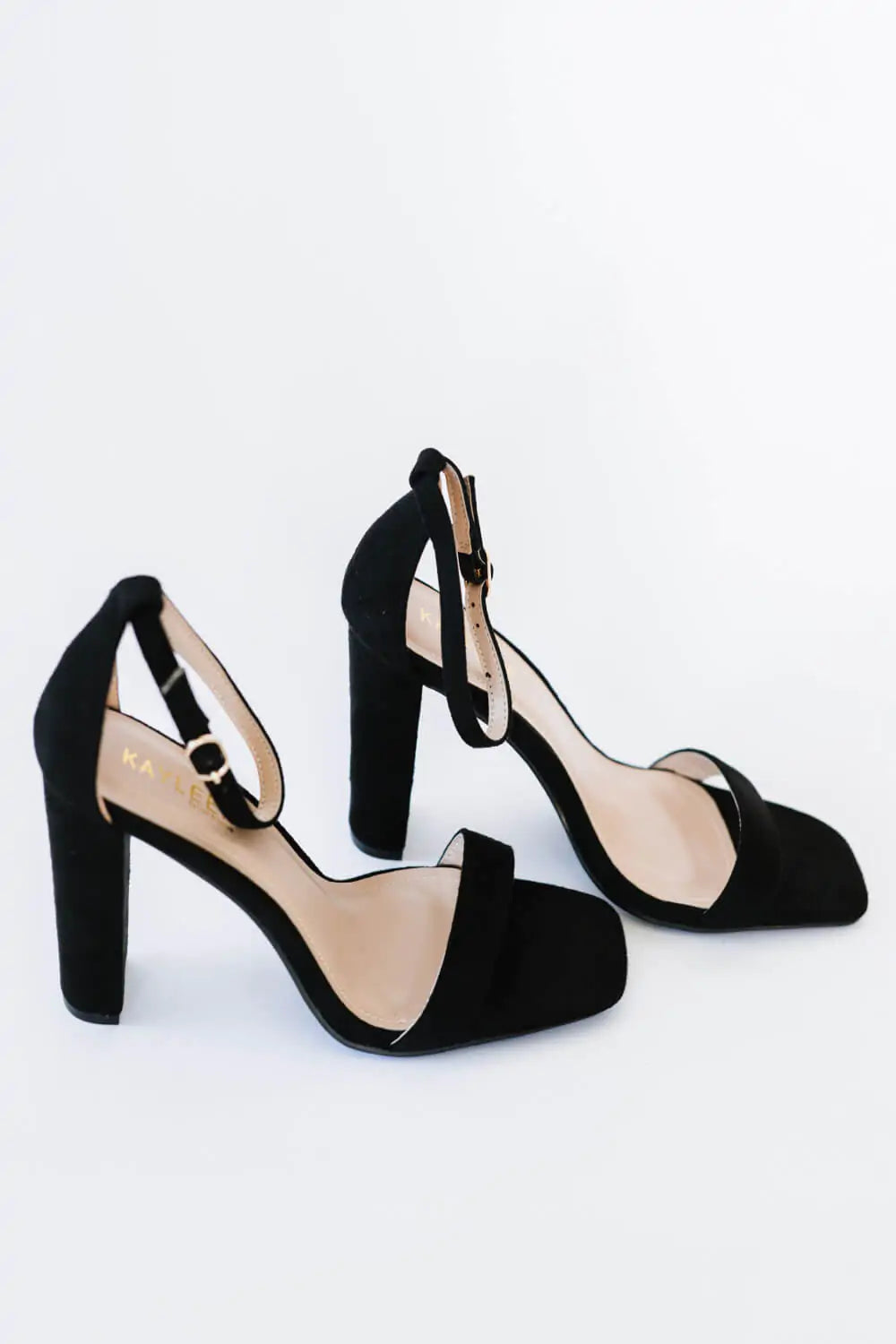 Square Toe Block Heel Shoes