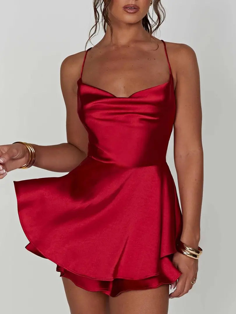 Camisole-Kleid aus Satin