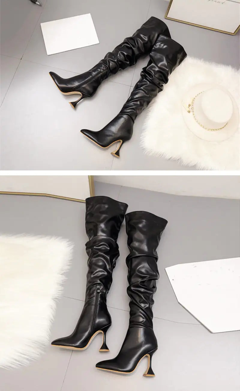 Over The Knee High Heel Boots