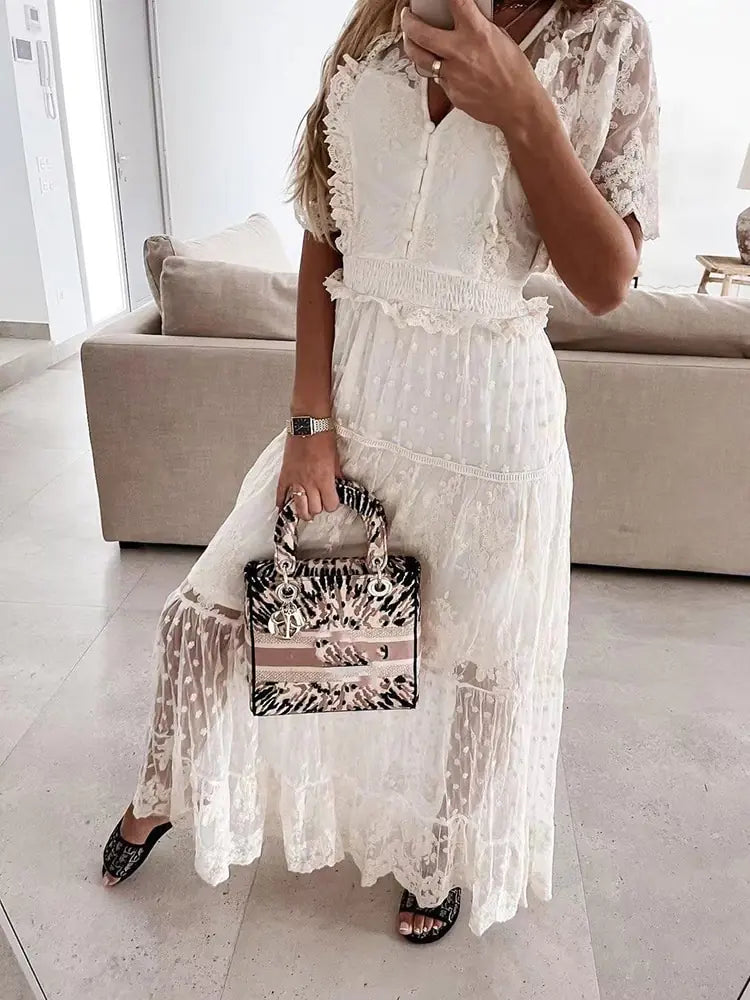 Summer Lace Long Dress