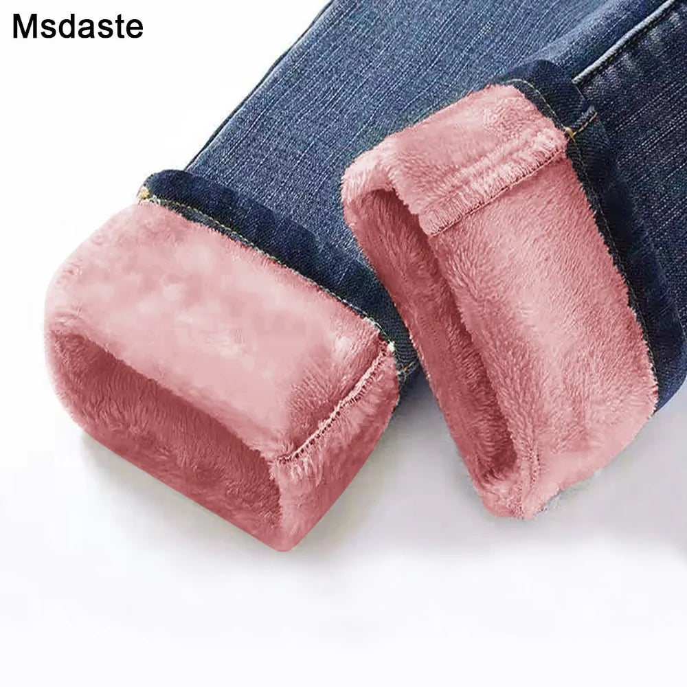 Fleece-lined Denim Jeans