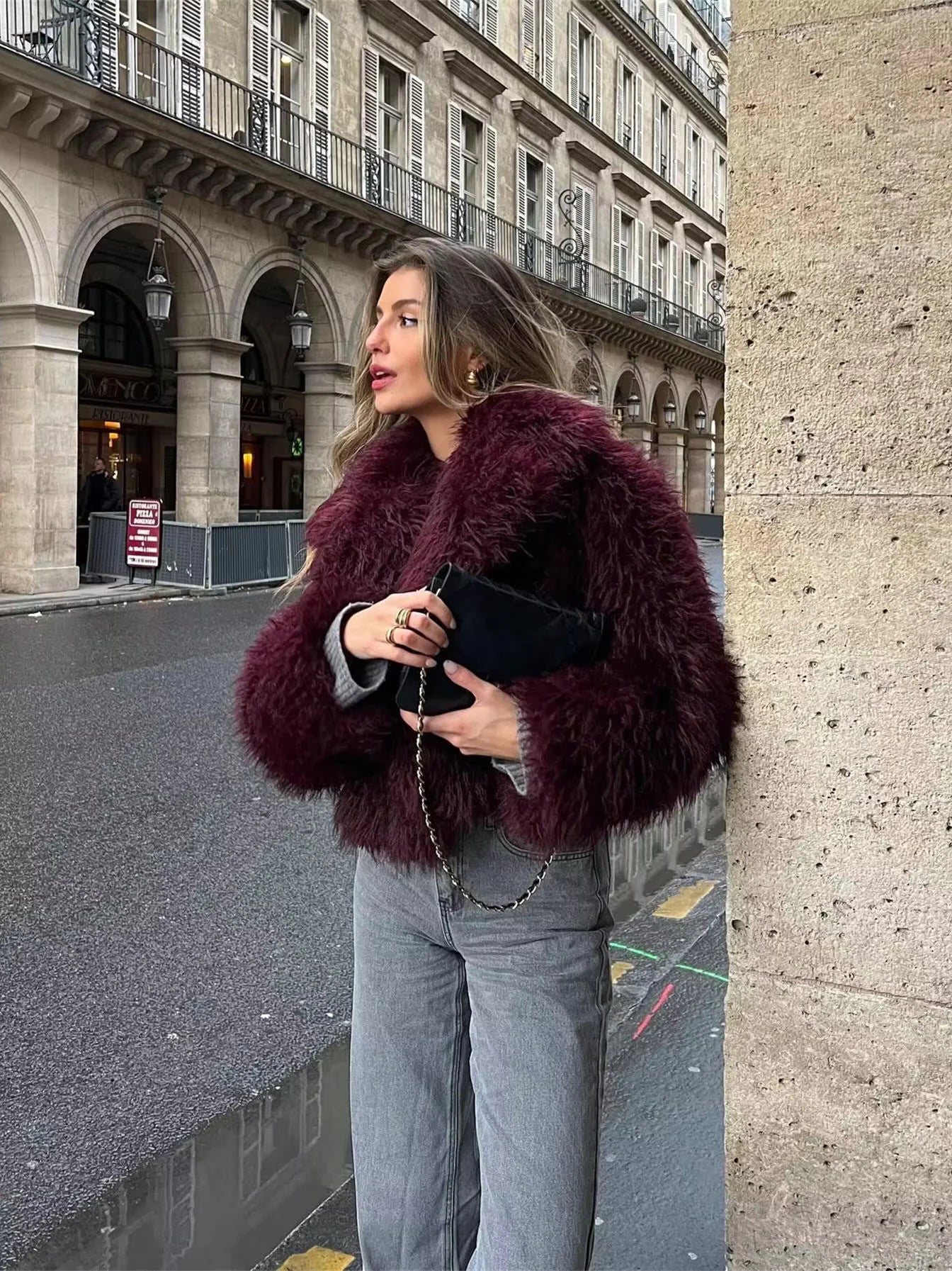 Faux Fur Short Jacket