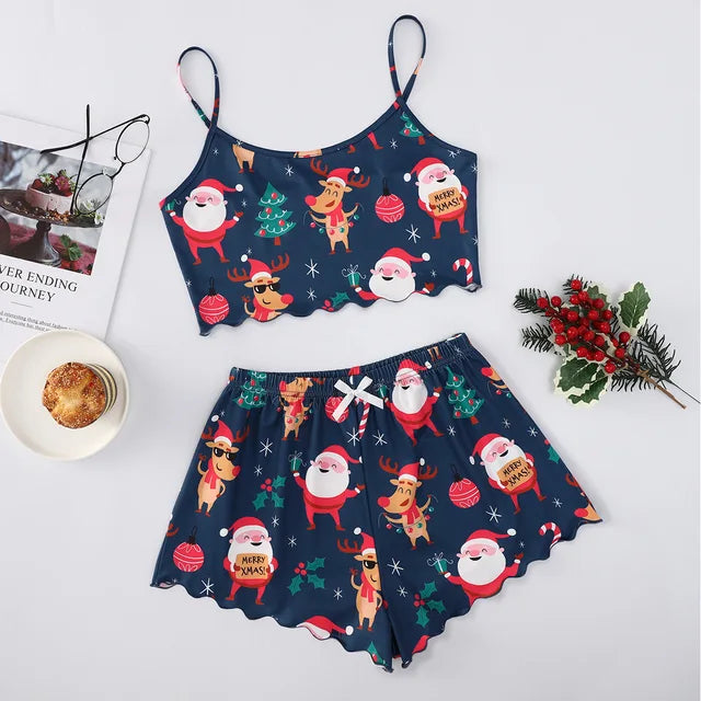 Christmas Print 2-piece Pajama Set