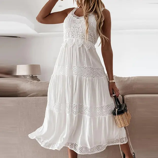 Summer Lace Long Dress