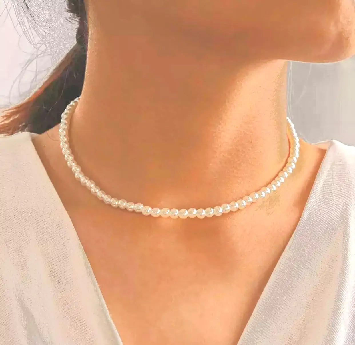 Round Pearl Necklace