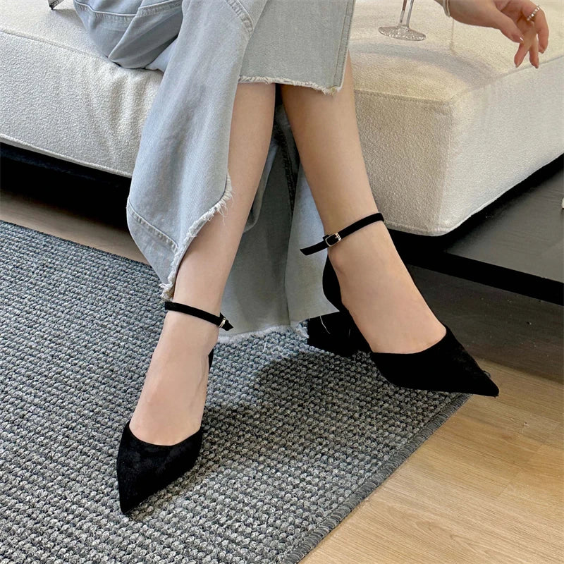 Pointed Toe Wedge Heels