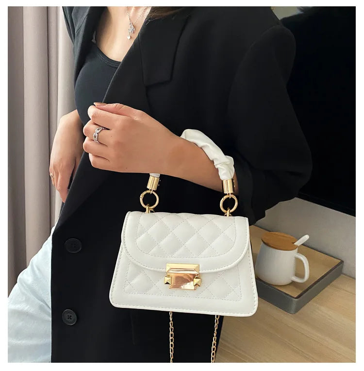 Small Square Chain Crossbody Hand Bag