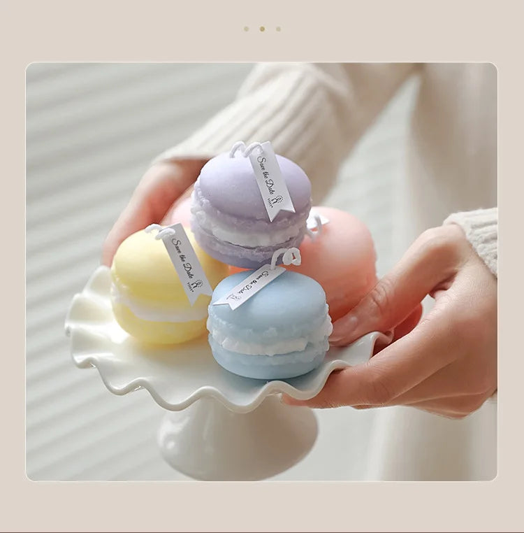 5 Piece Handmade Macaron Aromatic Scented Aesthetics Home Decorative Ornaments Candles