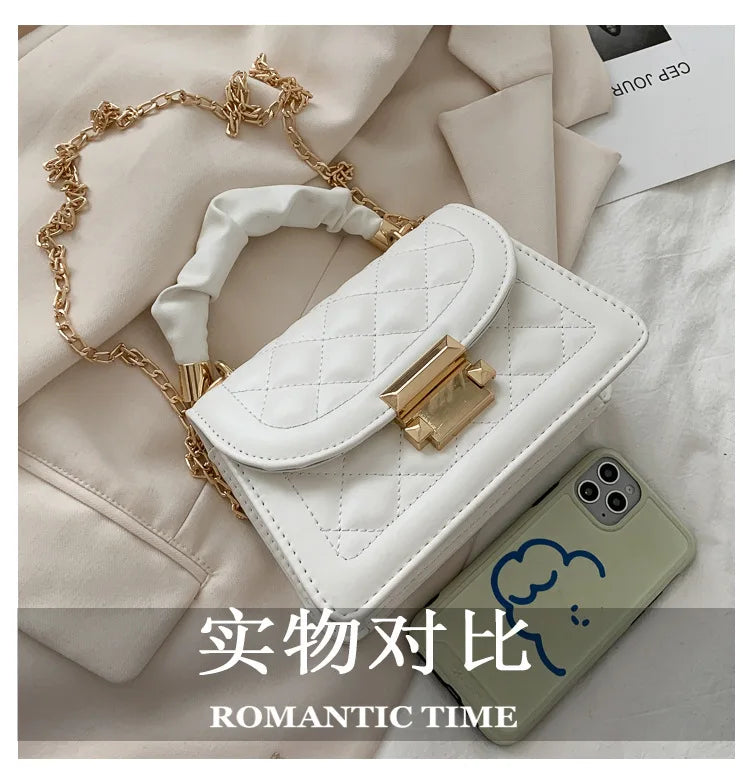 Small Square Chain Crossbody Hand Bag