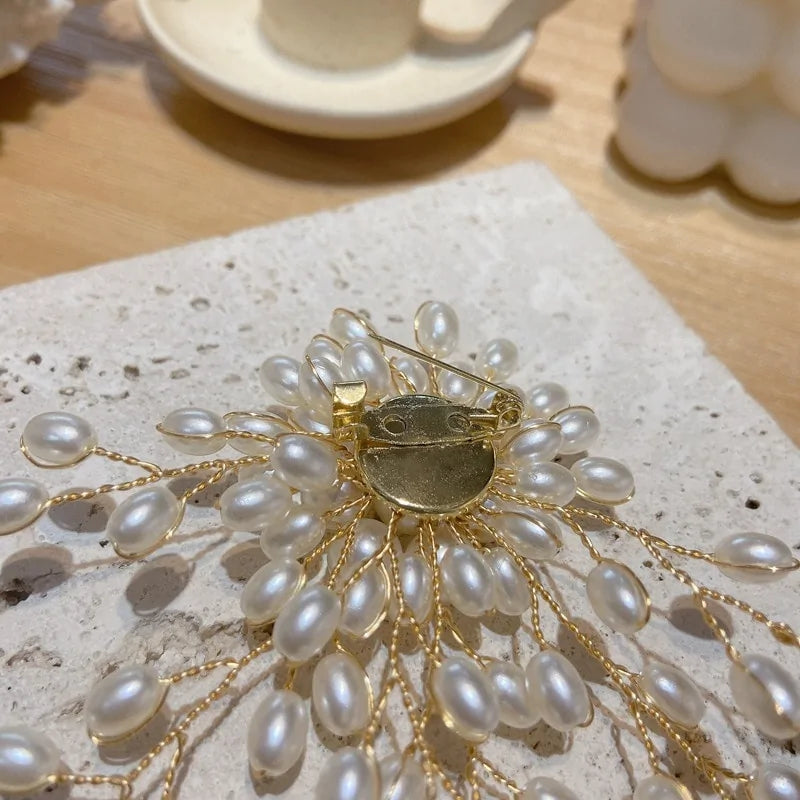 Pearl Flower Brooch