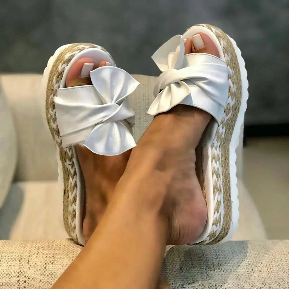 Big Bow Platform Sandals