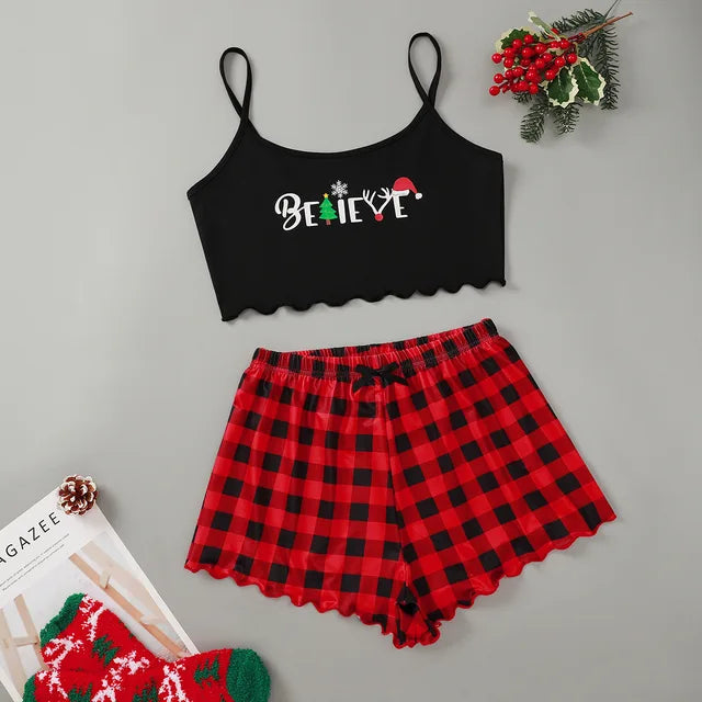 Christmas Print 2-piece Pajama Set