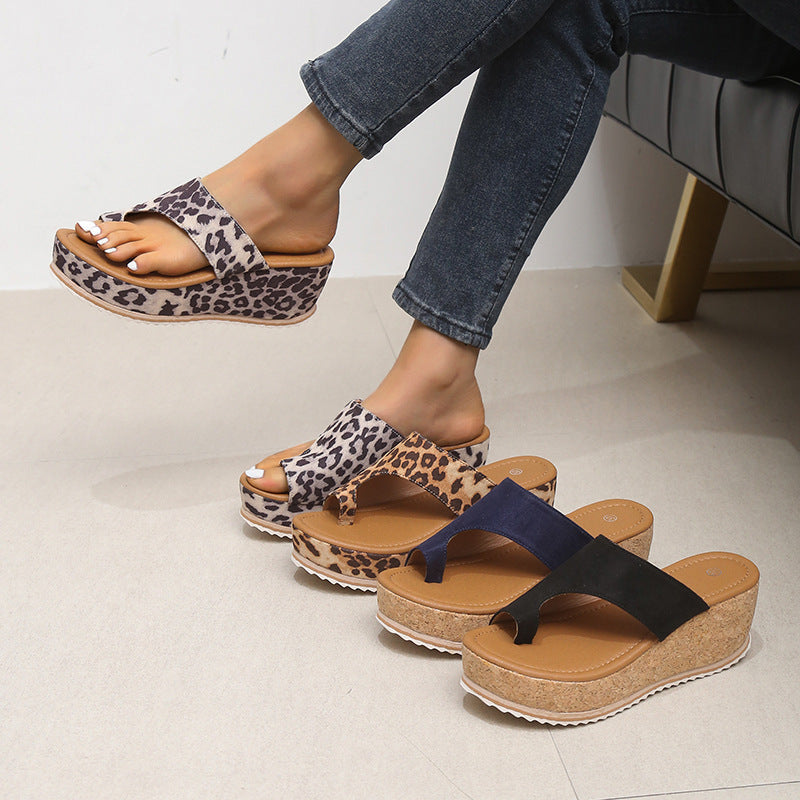 Fish Mouth Open-toe Wedge Sandals