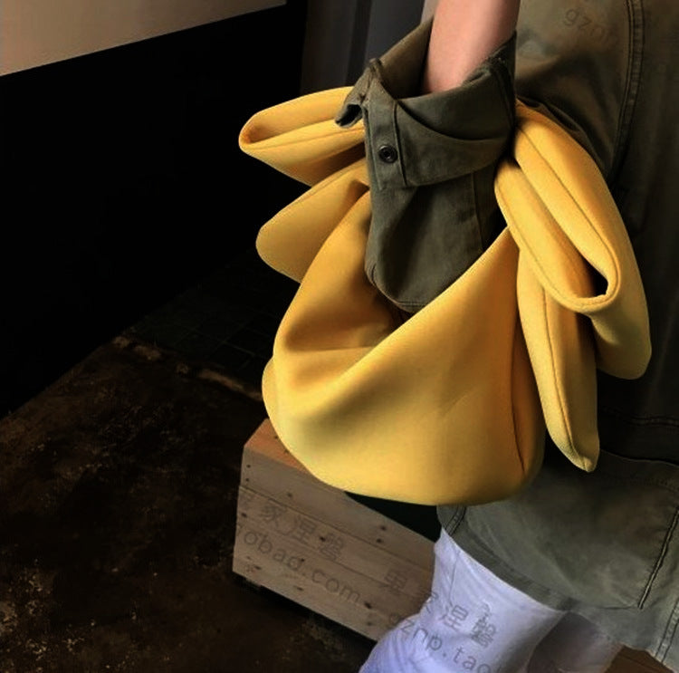 Large Bow Cloth Handbag