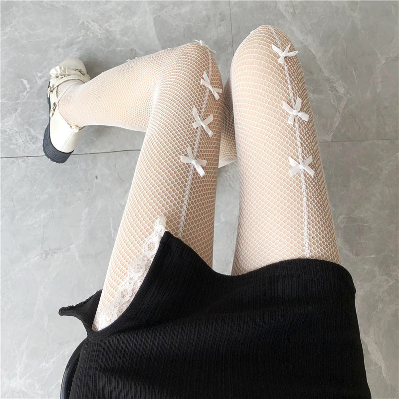 3D Bow Anti-snagging Nylon Pantyhose Tights