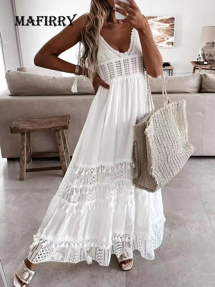 Summer Lace Long Dress