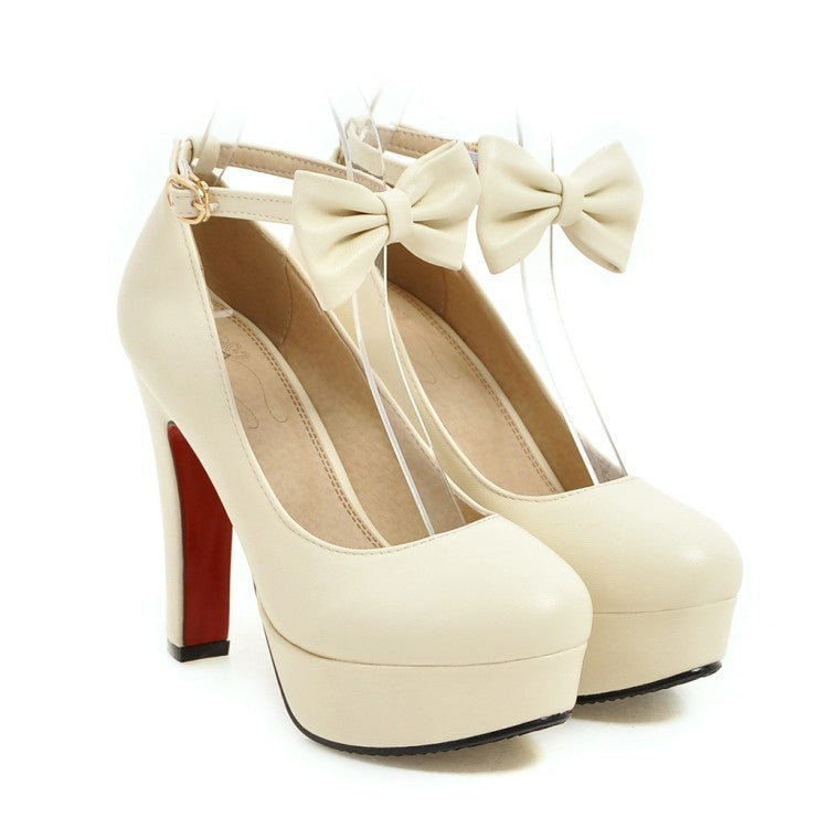 Bow Platform Shoes