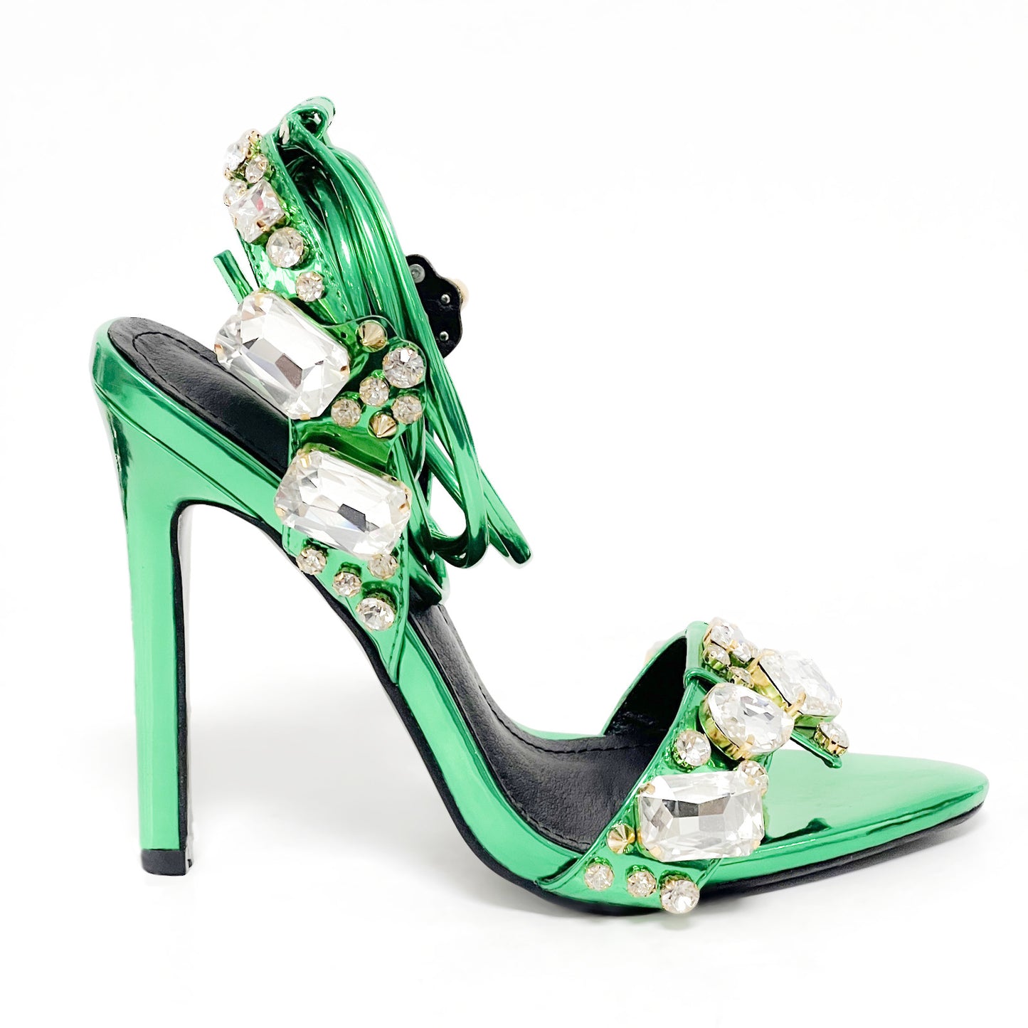 Rhinestone Wrap Stiletto Heels