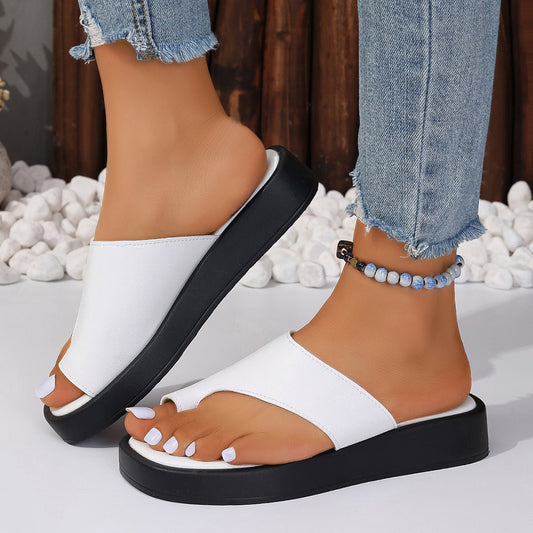 Clip Toe Thick-soled Sandals