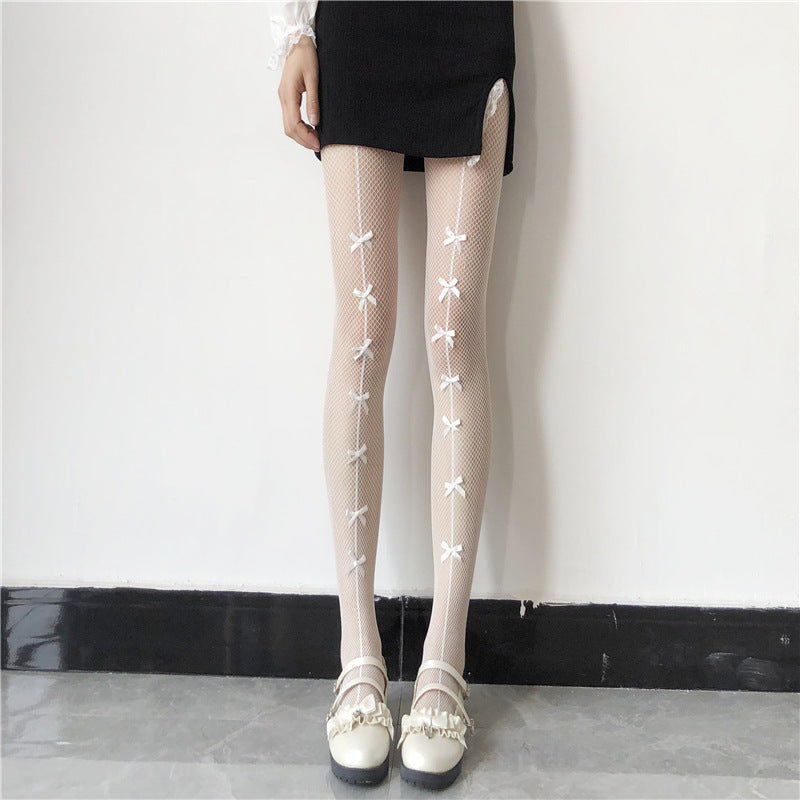 3D Bow Anti-snagging Nylon Pantyhose Tights