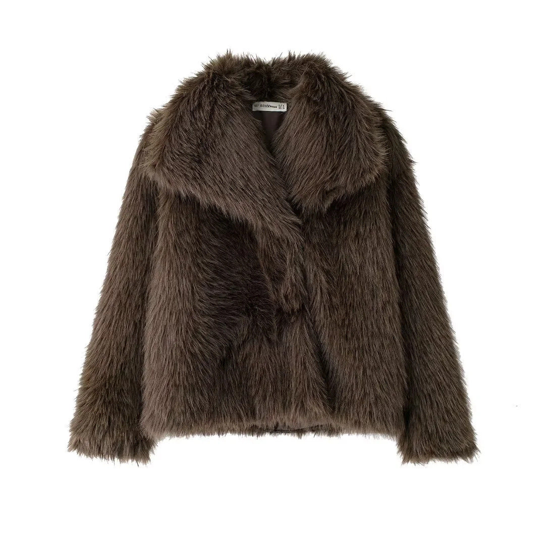 Faux Fur Fluffy Short Jacket