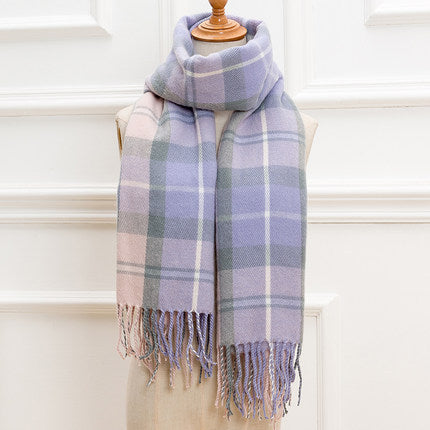 Cashmere-like Thermal Plaid Scarf