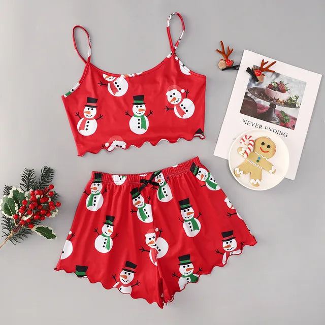 Christmas Print 2-piece Pajama Set