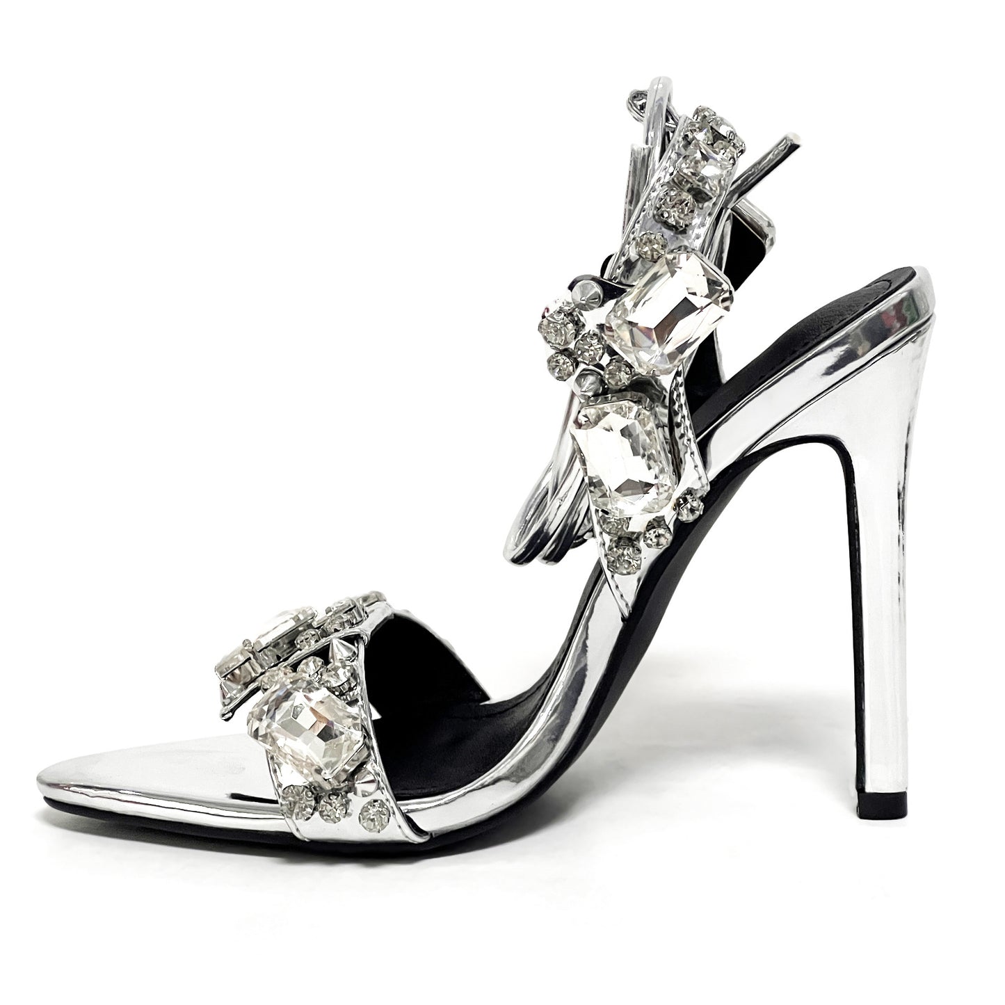 Rhinestone Wrap Stiletto Heels