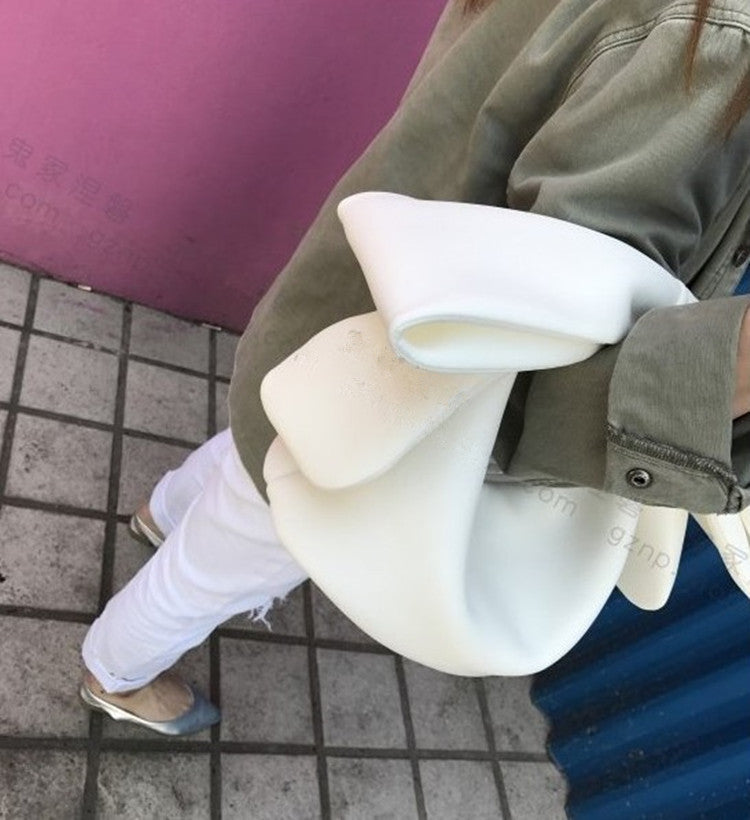 Large Bow Cloth Handbag