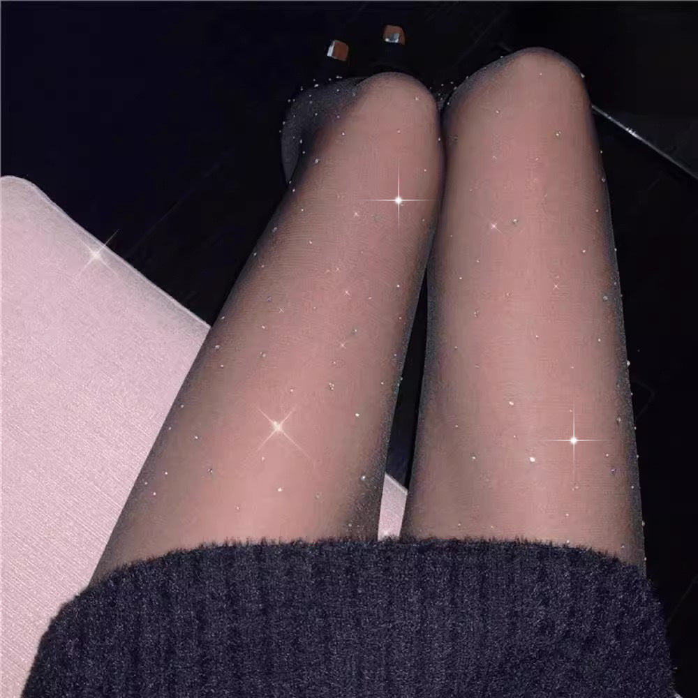Sequin Glitter Nylon Pantyhose Tights