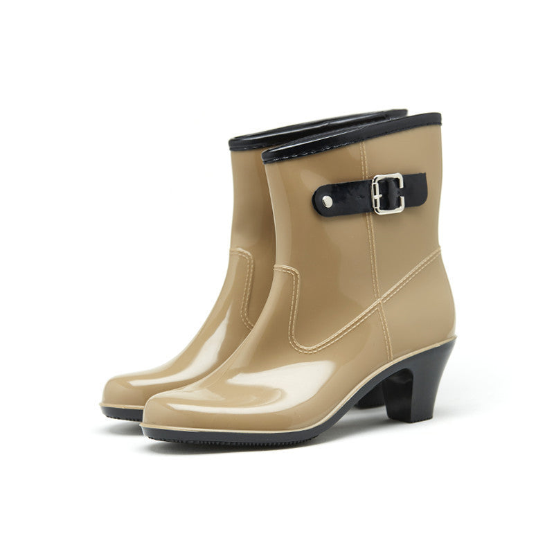 Buckle Non-slip Rain Boots