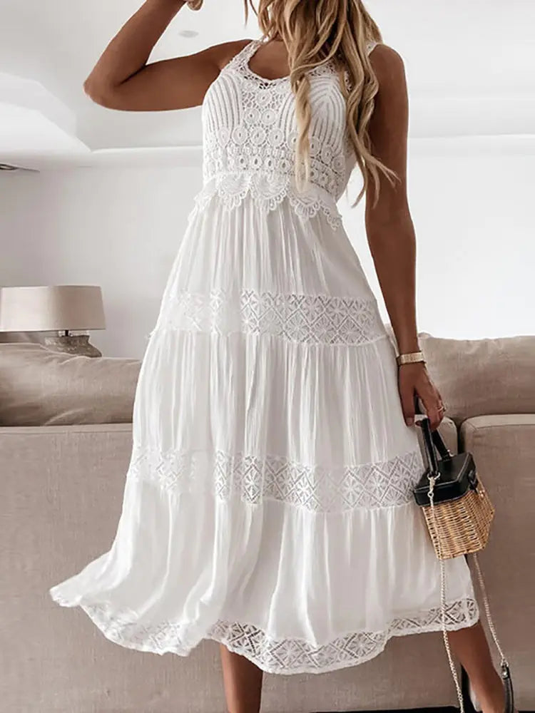 Summer Lace Long Dress