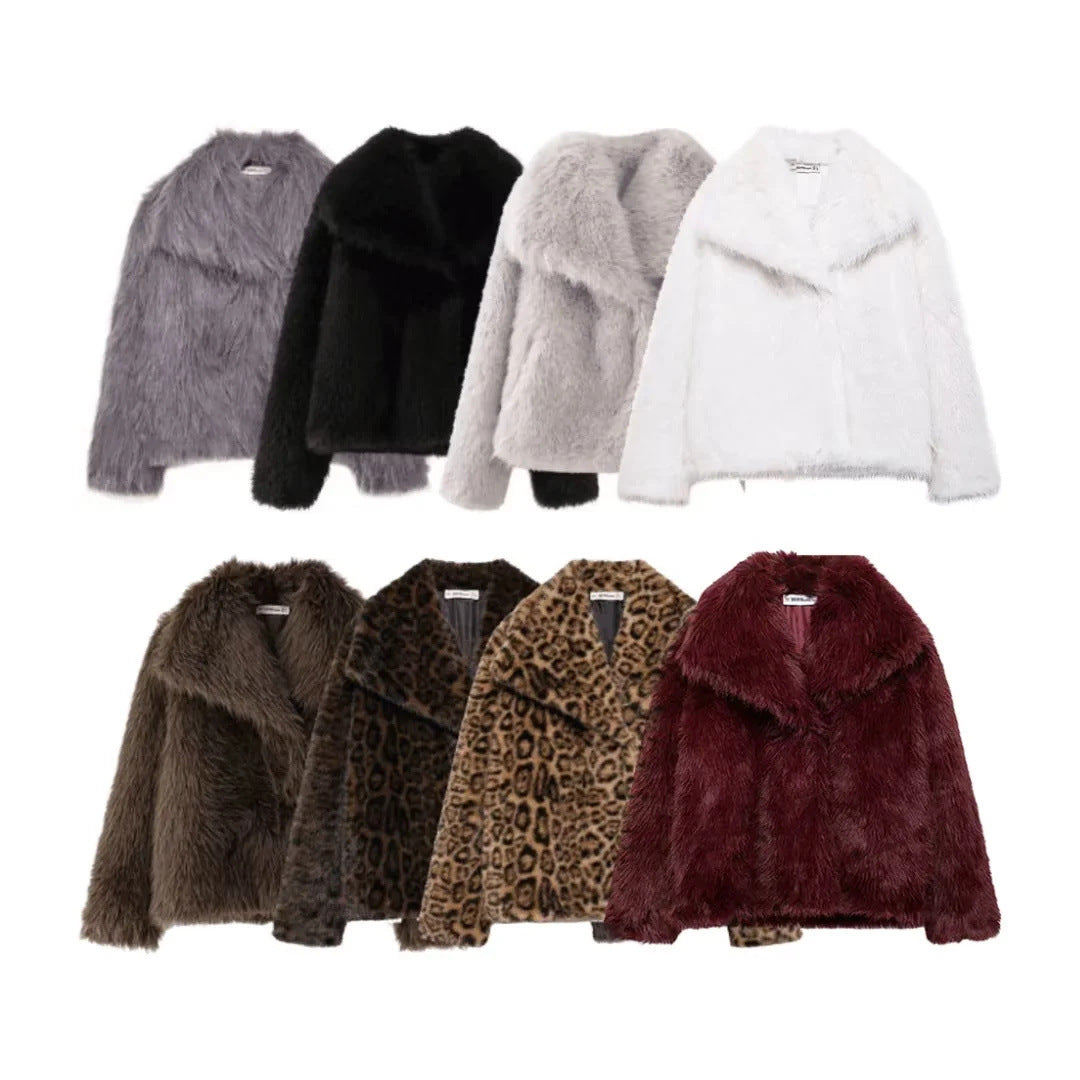 Faux Fur Fluffy Short Jacket