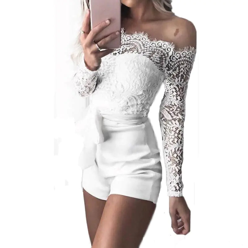 Lace Off Shoulder Bodysuit