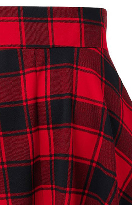 Plaid Swing Skirt - Arabella's Couture 