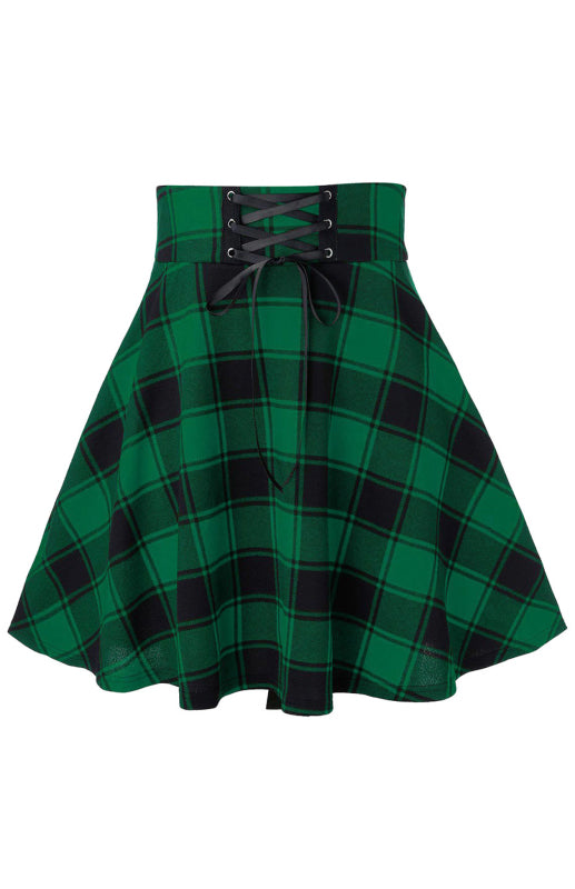 Plaid Swing Skirt - Arabella's Couture 