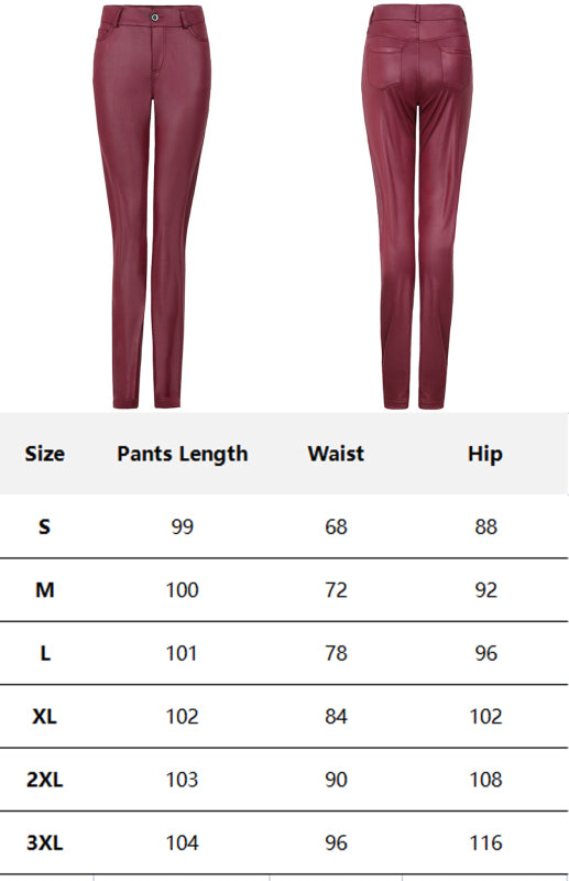 Pu Leather Trousers - Arabella's Couture 