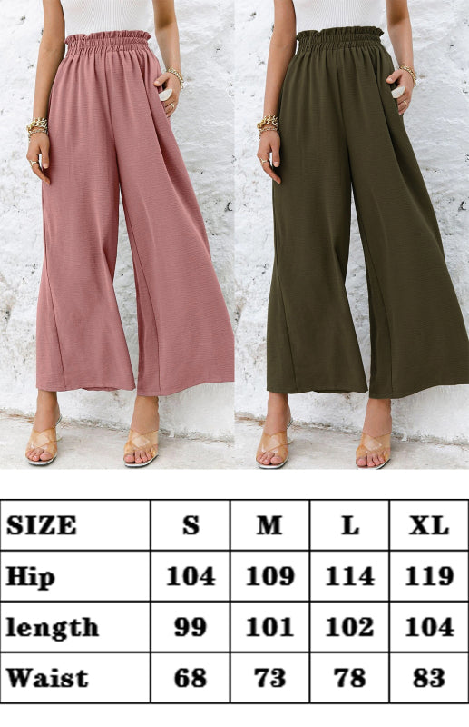 High Waist Wide Leg Trousers - Arabella's Couture 