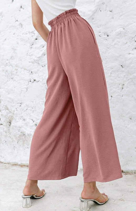 High Waist Wide Leg Trousers - Arabella's Couture 