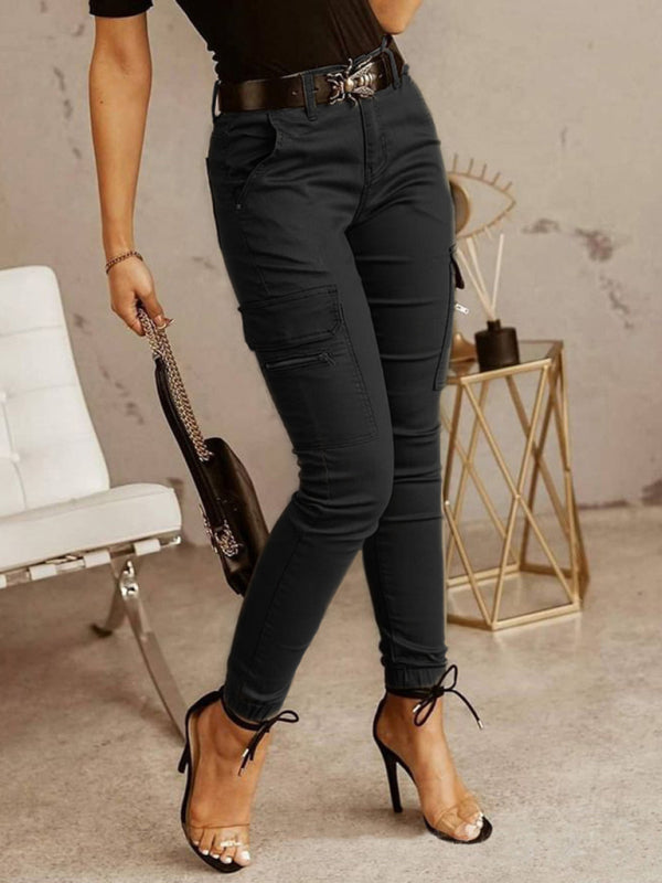 Low Waist Button Trousers - Arabella's Couture 