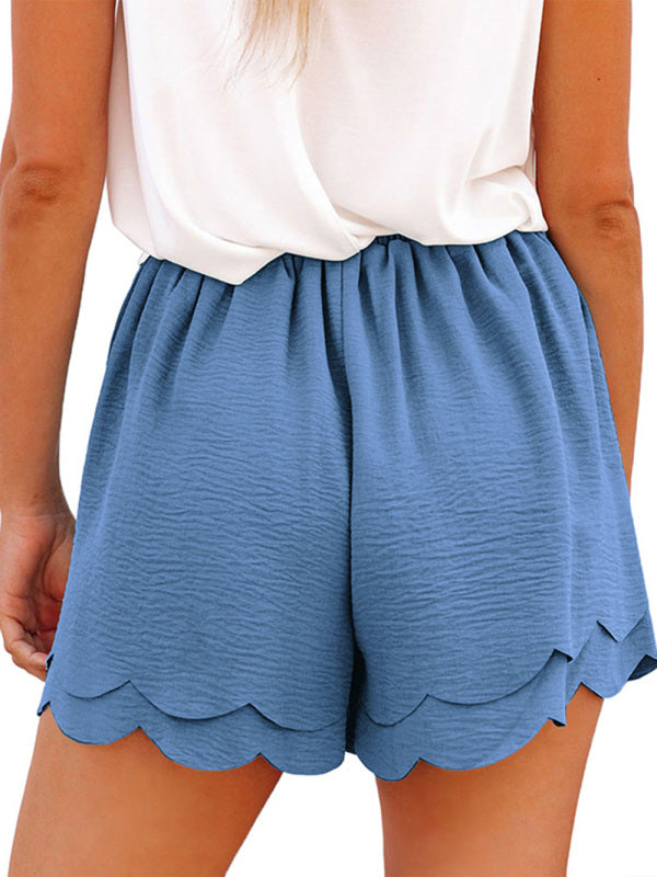 Layered Petal Hem Shorts - Arabella's Couture 