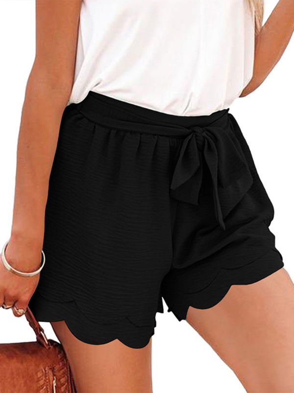 Layered Petal Hem Shorts - Arabella's Couture 