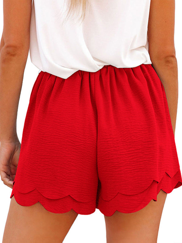 Layered Petal Hem Shorts - Arabella's Couture 